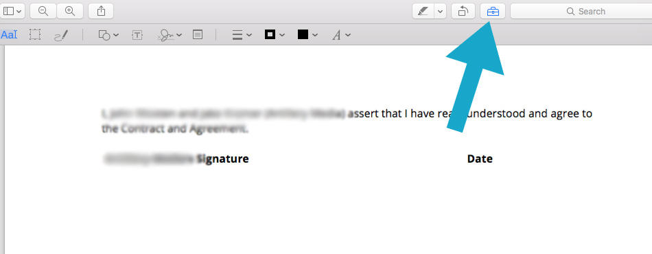 signature in microsoft word for mac